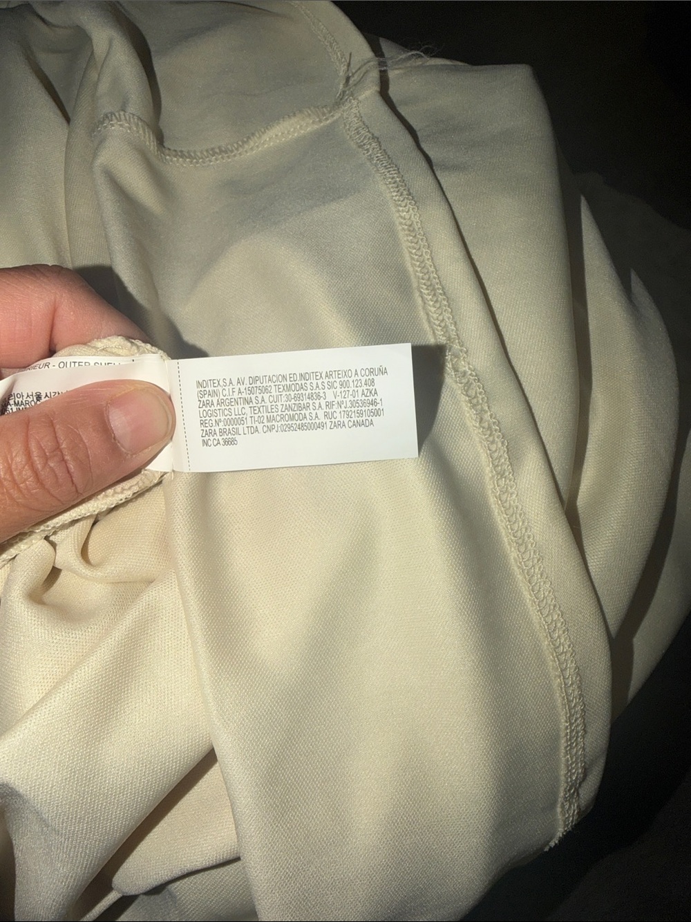 Zara Sleeveless Draped Maxi Dress in Cream and Taupe - Picture 11 of 11